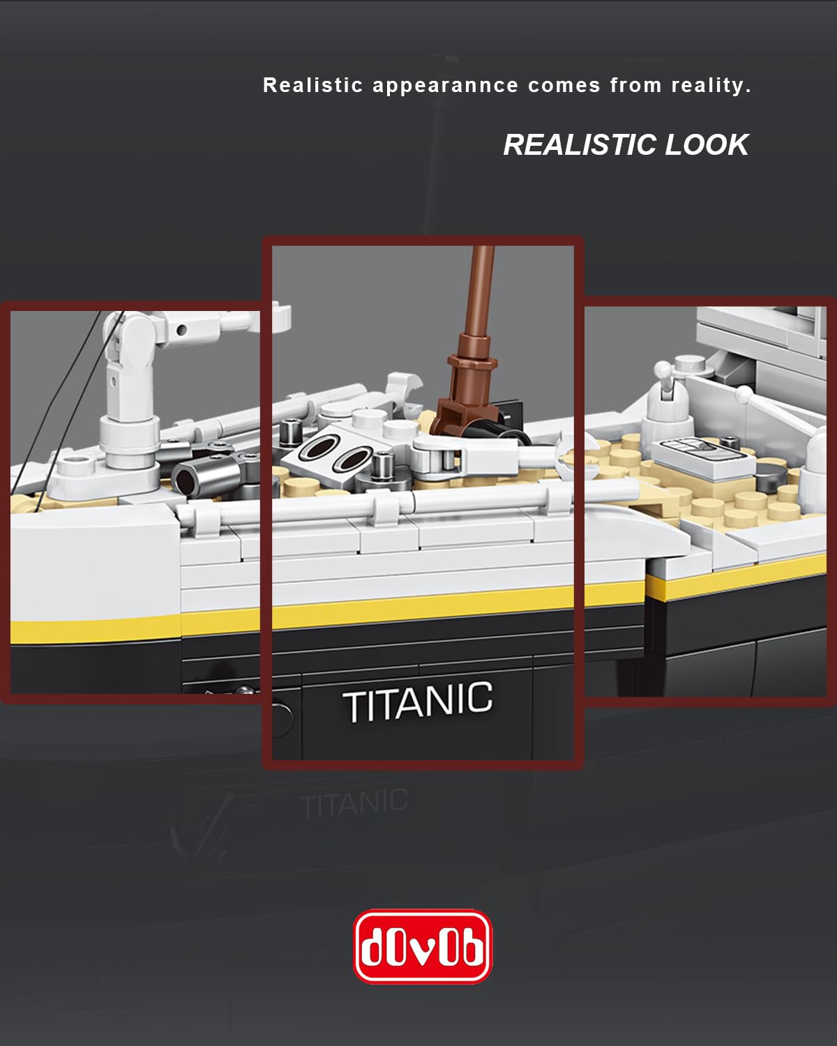 dOvOb Titanic Model Building Blocks Set, 2022 Pieces Bricks, Compatible with Major Brands