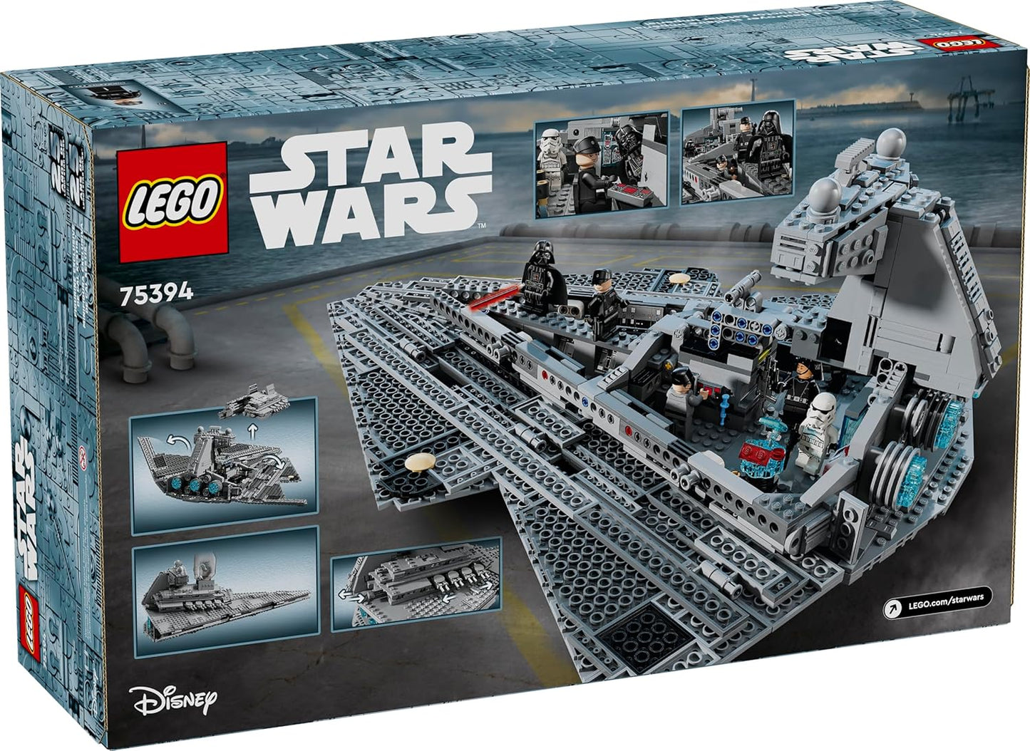 LEGO Star Wars Imperial Star Destroyer Building Toys Set Ideas for Kids, Boys & Girls, Ages 10+ - W/Star Wars Darth Vader & 6 Minifigure Toys - 75394